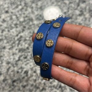 Brand New With Tags Blue Tory Burch Wrap Bracelet